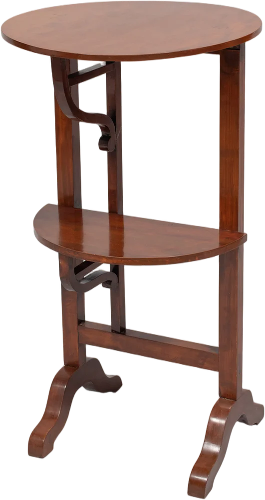 Seltener, doppelt klappbarer Biedermeier- Teetisch.