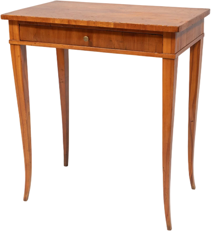 Elegantes, frühbiedermeierliches Tischchen mit Schublade.