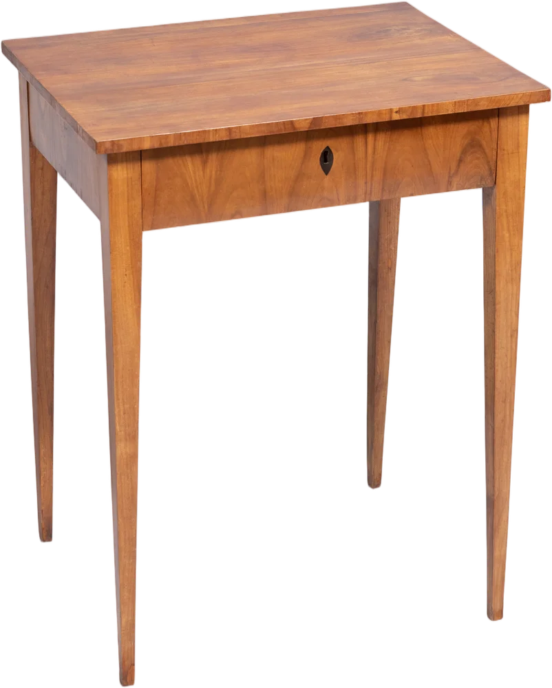 Zierlicher Biedermeier- Nähtisch. Frei stellbar.