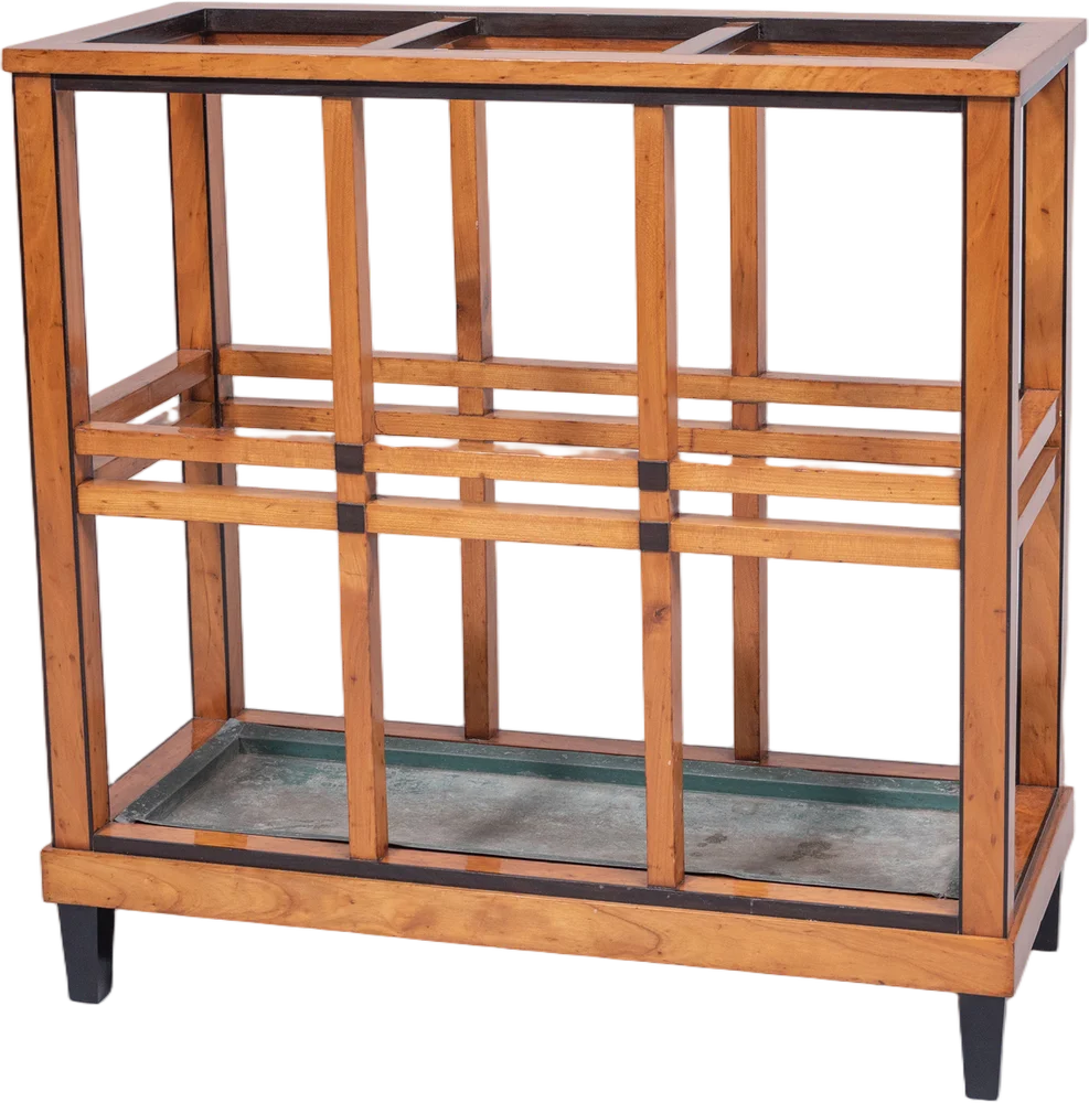 Äußerst seltener, musealer Biedermeier Schirm- bzw. Spazierstockständer.