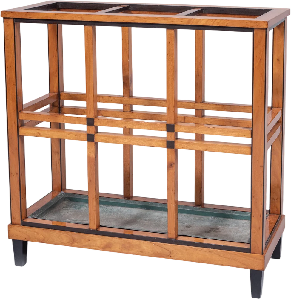 Äußerst seltener, musealer Biedermeier Schirm- bzw. Spazierstockständer.