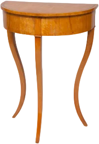 Biedermeier Demi- Lune- Konsole.