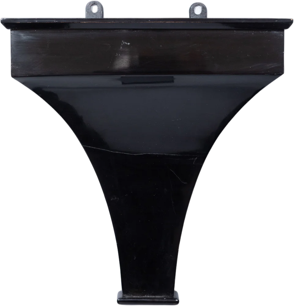 Schwarze Biedermeier- Wandkonsole. Süddeutschland, um 1830.