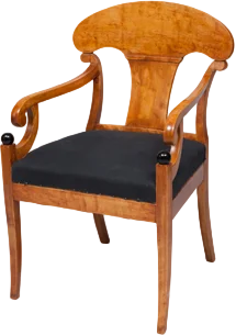 Biedermeier- Schaufelsessel.