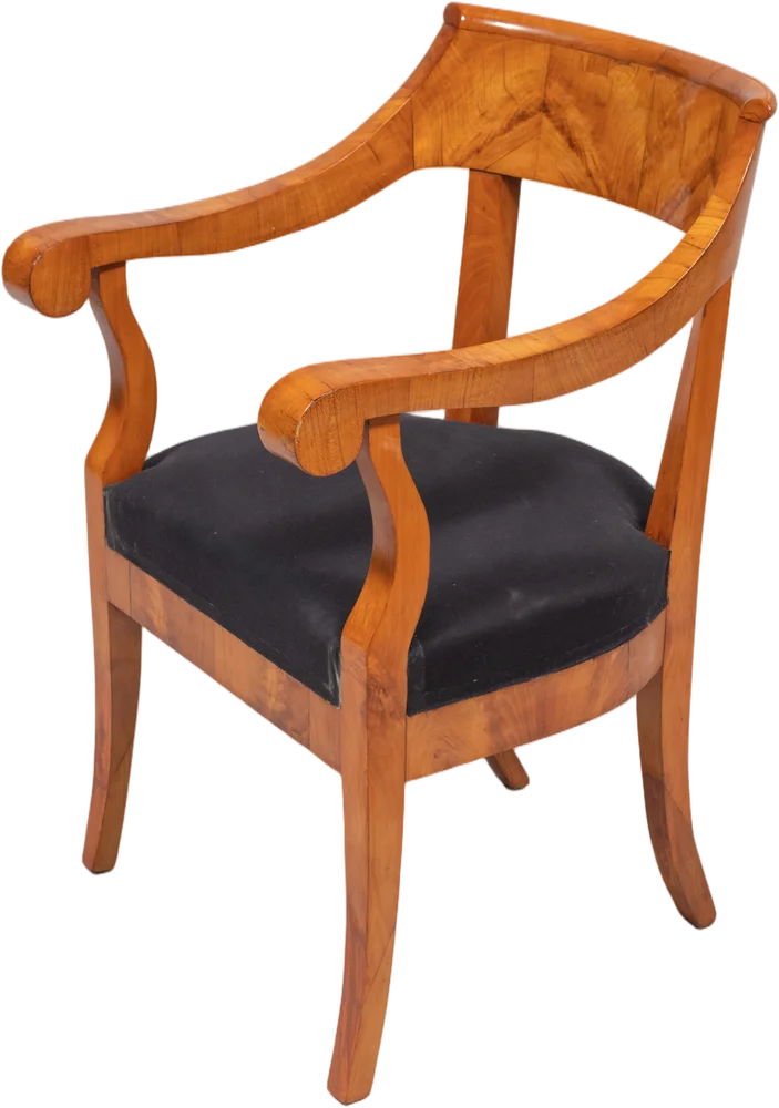 Eleganter Biedermeier- Schreibtischsessel.